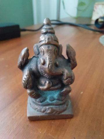 Bronzen Ganesha-beeld hoogte 5cm  beschikbaar voor biedingen