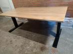 Solide bureau 160x80 met dik verstelbaar frame, Ophalen, 50 tot 100 cm, Zo goed als nieuw, 150 tot 200 cm
