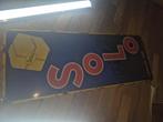 Solo emaille reclame bord, Ophalen, Zo goed als nieuw, Reclamebord