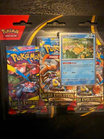 Pokémon - Mega Evolution 3 Pack Blister Psyduck beschikbaar voor biedingen