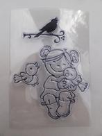 stempel marianne eco0117 meisje met vogeltjes, Ophalen of Verzenden, Zo goed als nieuw, Clearstamp