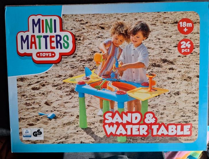 Splinter nieuwe zand en watertafel met speelgoed, montessori, Kinderen en Baby's, Speelgoed | Speeltafels, Nieuw, Ophalen of Verzenden