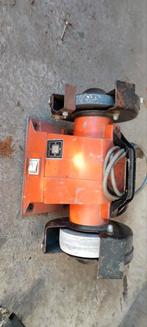 Werkbankslijpmachine - Oranje, Doe-het-zelf en Verbouw, Gereedschap | Slijpmachines, Ophalen, Gebruikt, Minder dan 700 watt, Werkbankslijpmachine