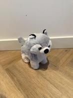 Nieuw wit grijs wandelend Husky hond wolf knuffel speelgoed, Ophalen of Verzenden, Nieuw, Overige typen