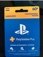 Playstation plus kaart 60 euro, Eén persoon, Cadeaubon