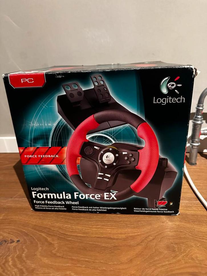 Formula Force EX racing wheel voor pc, Spelcomputers en Games, Games | Pc, Zo goed als nieuw, Racen en Vliegen, 1 speler, Vanaf 3 jaar
