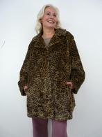 *Abfab Vintage Faux Fur Luipaard Mantel XL*, Bruin, Maat 46/48 (XL) of groter, Ophalen of Verzenden, Zo goed als nieuw