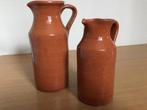 Twee Portugese aardewerken kannen, Ophalen of Verzenden, Overige kleuren, Glas, Minder dan 50 cm