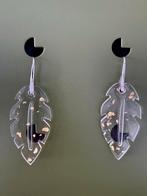 Handgemaakte Epoxy Oorbellen met Gouden Vlokken, Overige materialen, Hangers, Nieuw, Ophalen of Verzenden