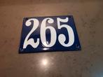 emaille huisnummer 265, geëmailleerd, nieuw,  huis nr. 265, Antiek en Kunst, Antiek | Emaille, Ophalen of Verzenden