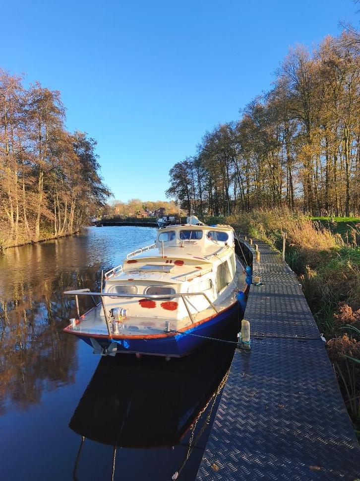 Boot Motorjacht, 9.5 meter, Kajuitboot, Watersport en Boten, Motorboten en Motorjachten, Gebruikt, Staal, 9 tot 12 meter, Diesel
