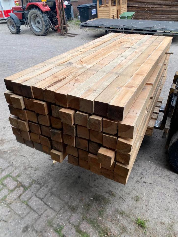 Houten palen, Tuin en Terras, Palen, Balken en Planken, Zo goed als nieuw, Palen, 250 cm of meer, Ophalen
