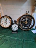 Set van 3 decoratieve klokken - werkend!, Ophalen of Verzenden, Gebruikt, Analoog, Wandklok