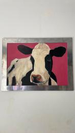 Mooi vrolijk schilderij van koe, Ophalen