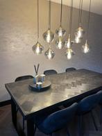 Richmond Eettafel, Salontafel & Zwarte Velvet Stoelen, Ophalen, 200 cm of meer, 50 tot 100 cm, Zo goed als nieuw