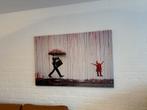 Banksy print op canvas, Ophalen of Verzenden
