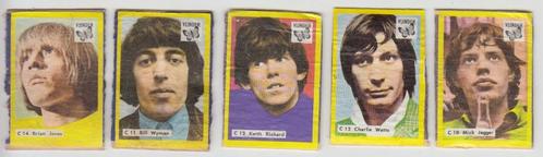 bovenkanten lucifersdoosjes Rolling Stones 1967, Verzamelen, Muziek, Artiesten en Beroemdheden, Gebruikt, Overige typen, Ophalen of Verzenden