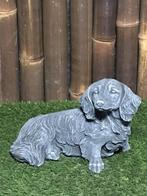 Langharige teckel, Ophalen, Nieuw, Beton, Dierenbeeld