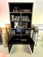 Luxe Vakkenkast Black Oak - NIEUW - Maatwerk, Info@oosterbaanwonen.nl, Venus 31 8448CE Heerenveen, Ophalen of Verzenden, Nieuw