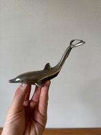 Vintage Verzilverde Dolfijn Opener, Flesopener Zilverkleurig, Ophalen of Verzenden, Gebruikt