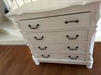Mooi wit brocante lade kastje, Huis en Inrichting, Ophalen, 50 tot 100 cm, Zo goed als nieuw, 3 of 4 laden