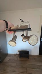 Spot met drie lampjes, Huis en Inrichting, Lampen | Spots, Ophalen, Metaal of Aluminium