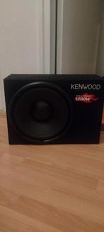 Kenwood subwoofer met kist, Auto diversen, Autospeakers, Ophalen, Zo goed als nieuw