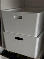 2 Mooie opberg bakken met inlay van IKEA, Doe-het-zelf en Verbouw, Kratten en Dozen, Ophalen, Minder dan 35 cm, Minder dan 50 cm