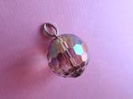 jw Vintage 60s aurora borealis kristal ketting hanger zilver, Verzenden, Zilver, Hanger