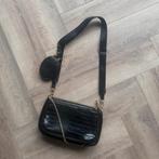 Multi Pochette Croco Black Bag, Verzenden, Nieuw, Zwart, Schoudertasje