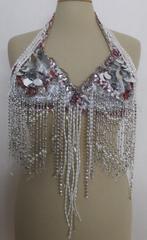 Boho aparte handmade zilver glamour top/bh! 40 cup B, Maat 38/40 (M), Overige kleuren, Verzenden, Zo goed als nieuw
