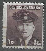 Tsjechoslowakije 1945 - Yvert 391 - Oorlogshelden (ST), Verzenden, Overige landen, Gestempeld