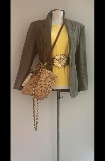 MaxMara Max Mara 38/40 100% linnen blazer in prince de galle beschikbaar voor biedingen