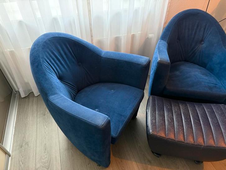 Leolux carabita fauteuils alcantara, Huis en Inrichting, Fauteuils, Gebruikt, Stof, 75 tot 100 cm, Ophalen