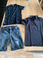 2x polo en korte broek 152/164 Indian blue, retour en WE, Kinderen en Baby's, Kinderkleding | Maat 164, Jongen, Ophalen of Verzenden