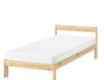Eenpersoons bed IKEA - NEIDEN, incl lattenbodem & matras, Ophalen, Verstelbaar, 90 cm, Zo goed als nieuw