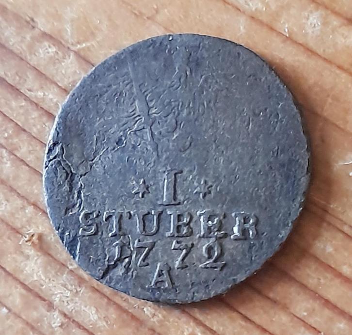 Duitsland Brandenburg-Pruissen 1 stuber 1772 A Friedriech II, Postzegels en Munten, Munten | Europa | Niet-Euromunten, Losse munt