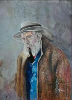 Schilderij Bushman Australië Gerard Mutsaers, ingelijst, Ophalen of Verzenden