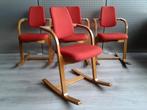 Set van 4x Stokke (Variér) Actulum (Steenrood), Als Nieuw!, Huis en Inrichting, Stoelen, Metaal, Ophalen of Verzenden, Zo goed als nieuw