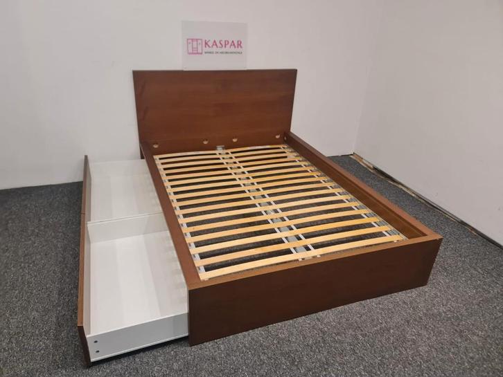 Bruin ikea malm bed 140x200 + 2 lades en bodem. Leveren mgl., Huis en Inrichting, Slaapkamer | Bedden, Zo goed als nieuw, Tweepersoons