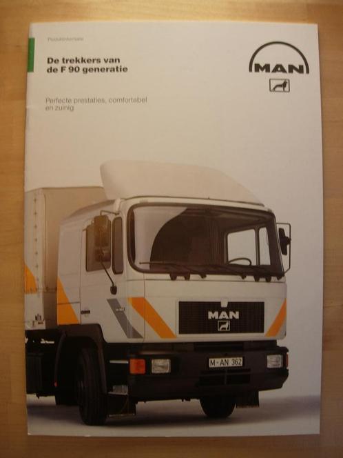 MAN Diesel F90 Trekker Brochure 1987 – Vrachtwagen Truck, Boeken, Auto's | Folders en Tijdschriften, Zo goed als nieuw, Overige merken