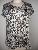 MANGO Casual bloes wit zwart maat M - nieuw -, Maat 38/40 (M), Mango, Wit, Nieuw