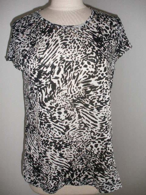 MANGO Casual bloes wit zwart maat M - nieuw -, Kleding | Dames, Blouses en Tunieken, Nieuw, Maat 38/40 (M), Wit, Ophalen of Verzenden