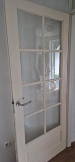 Opdekdeur met glas, Doe-het-zelf en Verbouw, Deuren en Horren, Ophalen, Gebruikt