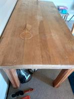 Zwaar eiken eettafel, Ophalen, Gebruikt, Eikenhout, 50 tot 100 cm
