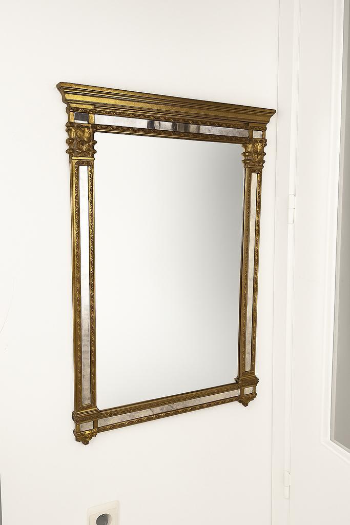 Vintage Deknudt spiegel bladgoud, Huis en Inrichting, Woonaccessoires | Lijsten, Gebruikt, 50 tot 75 cm, 50 tot 75 cm, Hout, Ophalen of Verzenden