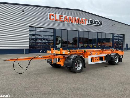 Noyens 2-assige containeraanhangwagen (bj 2018), Auto's, Vrachtwagens, Te koop, ABS, Aanhangers en Opleggers, Overige brandstoffen