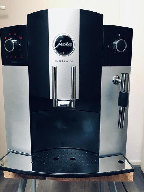 Prachtige Jura C5 met een premium servicebeurt, Witgoed en Apparatuur, Koffiezetapparaten, Zo goed als nieuw, Koffiemachine, 10 kopjes of meer