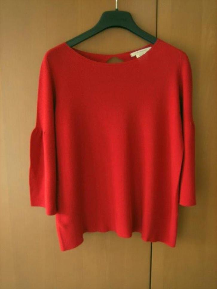 Verfijnd frivool truitje LA FÉE MARABOUTÉE 40-42 snazzeys, Kleding | Dames, Truien en Vesten, Nieuw, Maat 42/44 (L), Rood, Verzenden