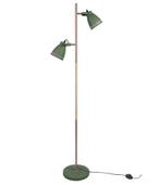 Leitmotiv Vloerlamp - Staanlamp Mingle Wood groen - H 152 cm, Huis en Inrichting, Lampen | Vloerlampen, 150 tot 200 cm, Metaal